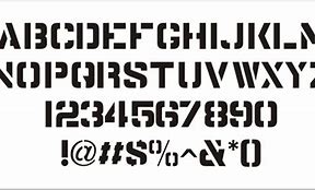Image result for Industrial Stencil Font