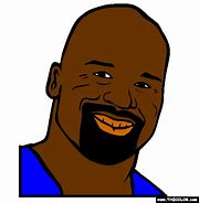 Image result for Shaquille O'Neal Coloring Pages