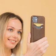 Image result for Leather iPhone 13 Pro Max Case Brown