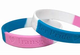 Image result for Silicone Bracelets Trans Color