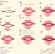 Image result for Anime Lips Step by Step