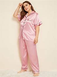 Image result for Plus Size Satin Pajamas