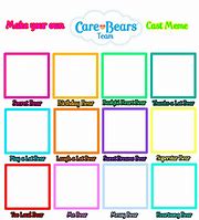 Image result for deviantART Make Your Own Care Bears Cast Meme Blank