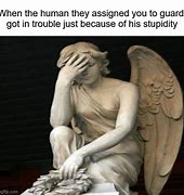 Image result for Frustrated Guardian Angel Meme