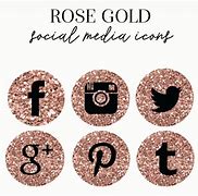 Image result for Rose Gold Facebook Icon