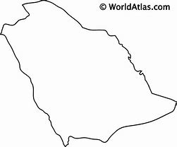 Image result for Blank Map of Saudi Arabia