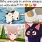 Image result for Anime Cat with Phone Meme