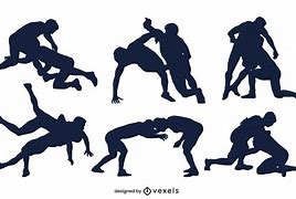 Image result for Silhouette of Wrestlers