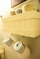 Image result for Bathroom Towel Storage Shelves