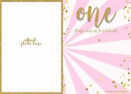 Image result for 1st Birthday Template Free