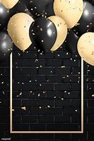 Image result for Golden Balloons Black Background