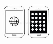 Image result for Phone Vector Black and White