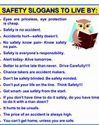 Image result for Health and Safety Slogans