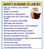 Image result for Safety Slogans