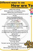 Image result for Ways to Say How Are You