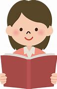 Image result for Free Clip Art Girl Reading a Book