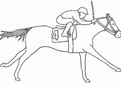 Image result for Race Horse Line Art