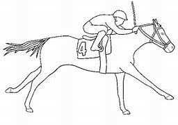 Image result for Racehorse Outline