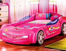 Image result for Girls Pink Car Bed