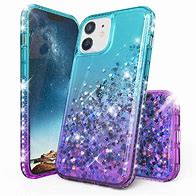 Image result for Hard Cover iPhone 8 Plus Case Purple and Blue Glitter