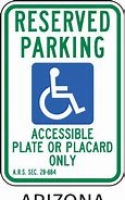 Image result for Handicapped Parking Signs Arizona