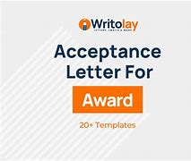 Image result for Sample Award Acceptance Letter
