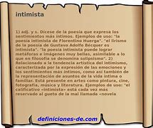 Image result for intimista
