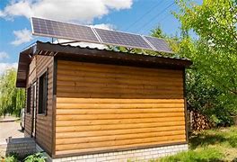 Image result for Shed with Solar Panels