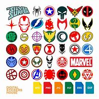 Image result for Superhero Logos Labelled