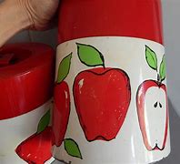 Image result for Red Apple Canister