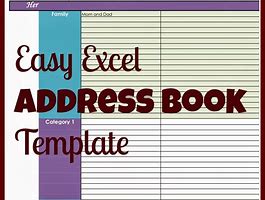 Image result for Name and Address Excel Template