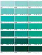 Image result for Shades of Turquoise Pantone Color Chart