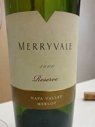Image result for Merryvale Merlot Reserve