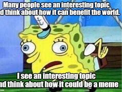Image result for One Topic Memes