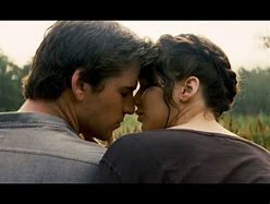 Image result for Hunger Games Gale and Katniss Kiss