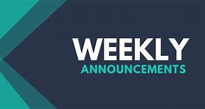 Image result for Weekly Announcements Church Slides