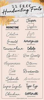 Image result for Free Handwritten Fonts