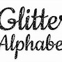 Image result for Gold Glitter Letters Sticker