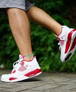 Image result for Jordan 4S On Feet