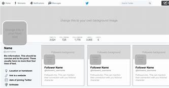 Image result for Blank Twitter Profile Template