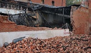 Image result for Collapsed Brick Building