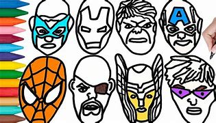 Image result for Superhero Mask Coloring
