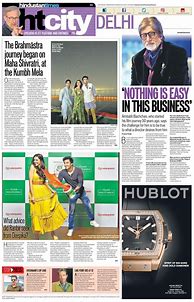 Image result for Hindustan Times Newspaper Today