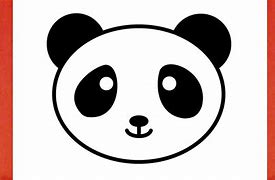 Image result for How to Draw a Panda Face