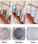 Image result for Mirror Powder Nails