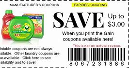 Image result for Gain Coupons Printable