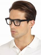 Image result for Men's Black Frame Eyeglasses