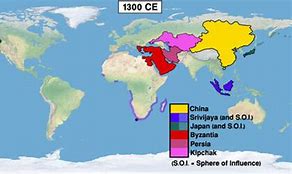 Image result for World Map 1300 AD