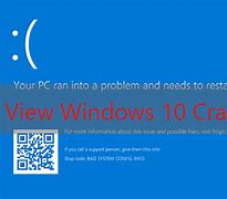 Image result for Crash Report Windows 10