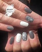 Image result for Grey Snowflake Nail Art